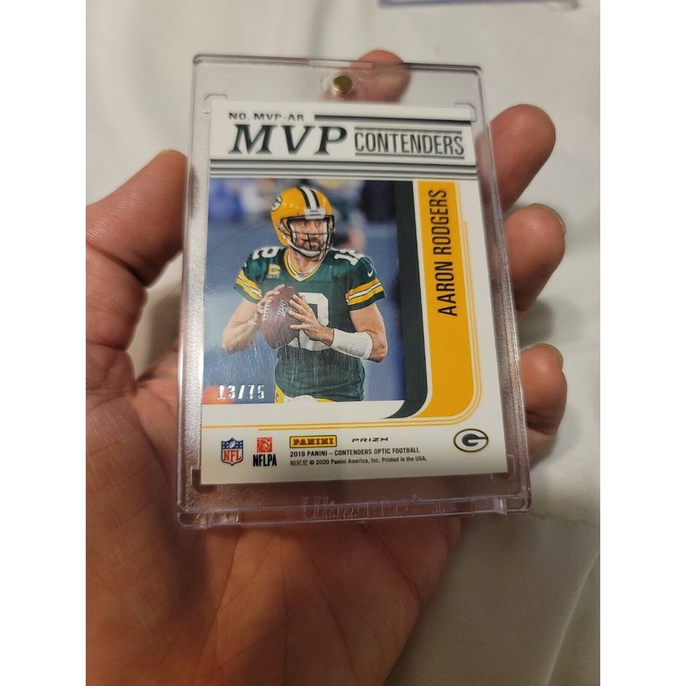 2019 Contenders Optic Aaron Rodgers Pink Mvp Contenders 13/75 Mvp-ar - Picture 6 of 7